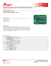 Thumbnail of document Data Sheet - DCT500A Low Cost Timer Controller